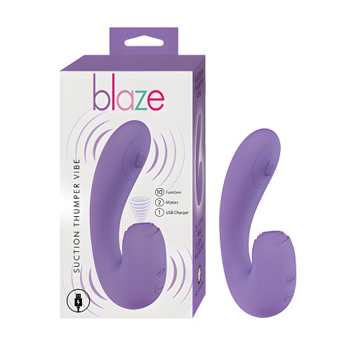 Blaze Suction Thumper Vibe - Lavender