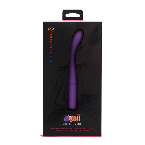 Nu Sensuelle Chloe Nubii Vibrador G-Spot con Turbo y Calor - Púrpura