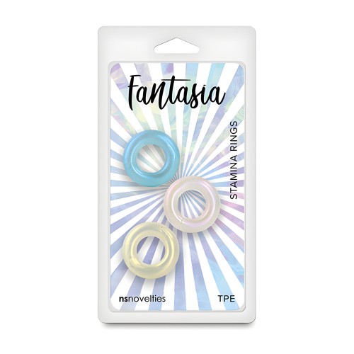 Fantasia Stamina Cock Rings - Multi Color | Flexible Pleasure