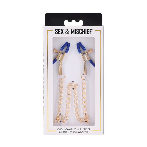 Cougar Chained Nipple Clamps