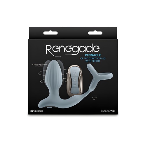 Anilla para el Pene y Masajeador de Próstata Renegade Pinnacle - Gris