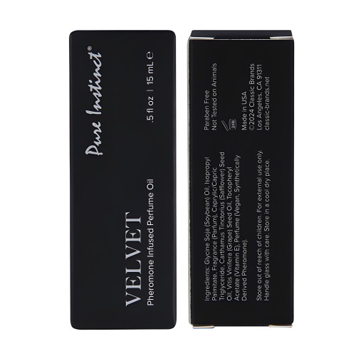 Aceite de Perfume de Feromonas Pure Instinct Velvet - 15 ml