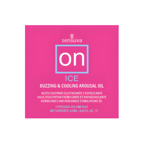 Aceite de Arousal ON Ice - Paquete de Ampolla de Uso Único