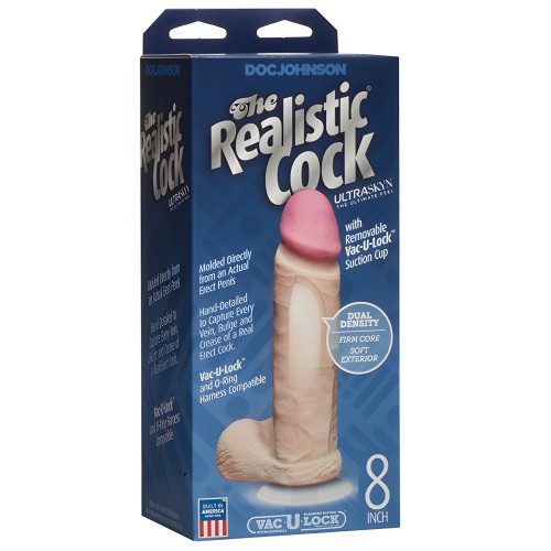 Pene Realista 8" ULTRASKYN - Blanco