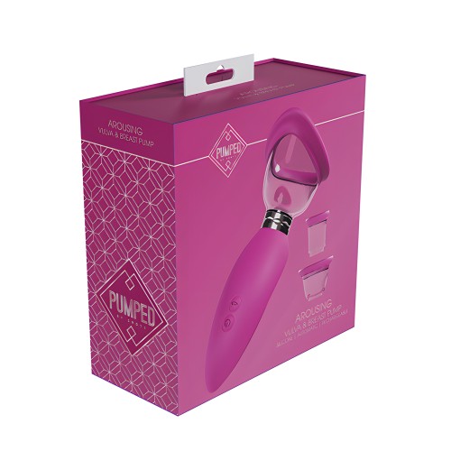 Pumped Arousing Clitoral, Nipple & Breast Pump - Rosa