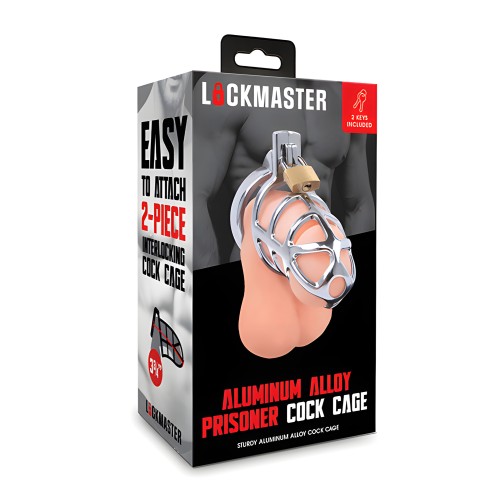 Lockmaster 3.75" Stainless Steel Prisoner Cock Cage - Silver