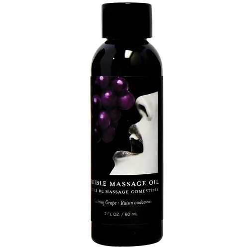 Earthly Body Edible Massage Oil - Grape