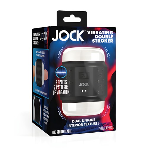 Jock Doble Estimulador Vibrante de Curve Toys - Negro