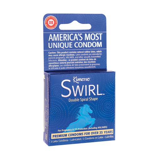 Kimono Swirl Double Spiral Condoms