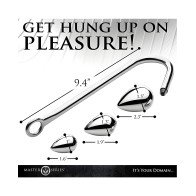 Master Series Anal Hook Trainer - Silver