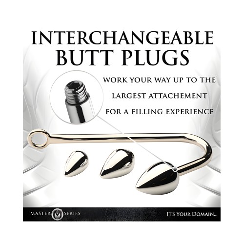 Master Series Anal Hook Trainer - Silver