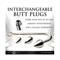 Master Series Anal Hook Trainer - Silver