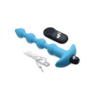 Bang! 28X Vibrating Silicone Anal Beads - Blue