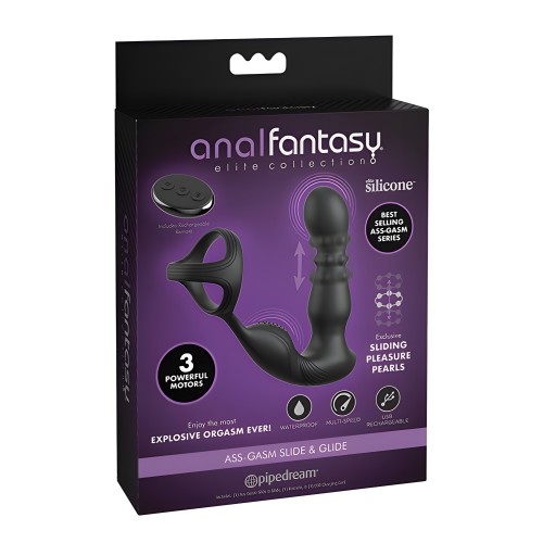 Anal Fantasy Elite Ass-Gasm Deslizante - Negro