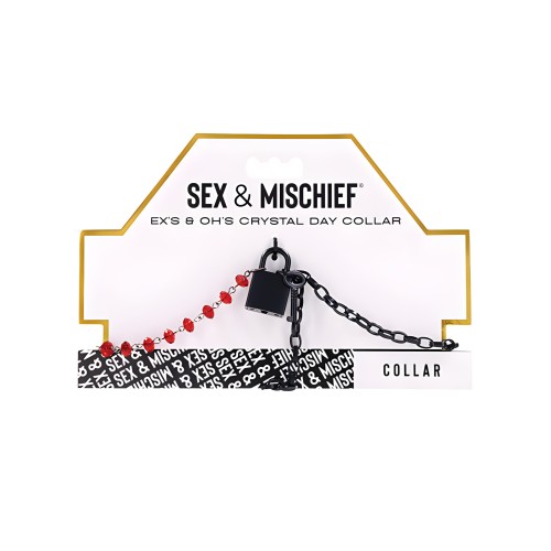 Sex & Mischief Ex's & Oh's Crystal Day Collar