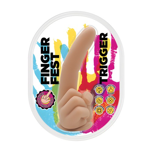 Dildo Finger Fest Trigger - Carne