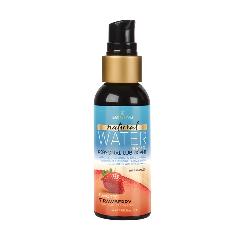 Sensuva Natural Water Based Moisturizer - Strawberry