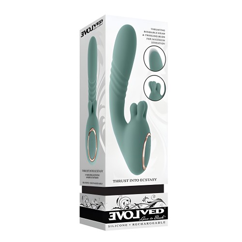 Vibrador Conejito Thrust into Ecstasy - Menta