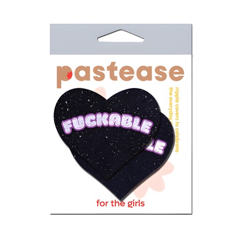 Pastease F*CKABLE Heart - Negro/Rosa T/U