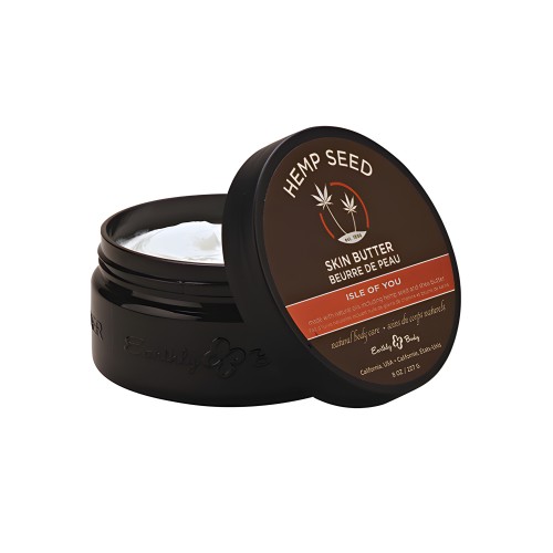 Earthly Body Hemp Seed Skin Butter - 8 oz Jar Isle of You