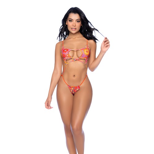 Blushing Bloom Sling con Tiras - Multicolor