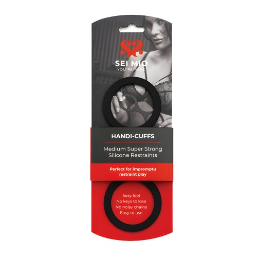 Sei Mio Esposas Super Fuertes de Silicona - Medianas, Negras
