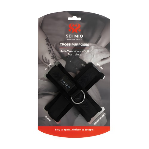 Restricciones de Muñeca Cruzadas Sei Mio - Negro