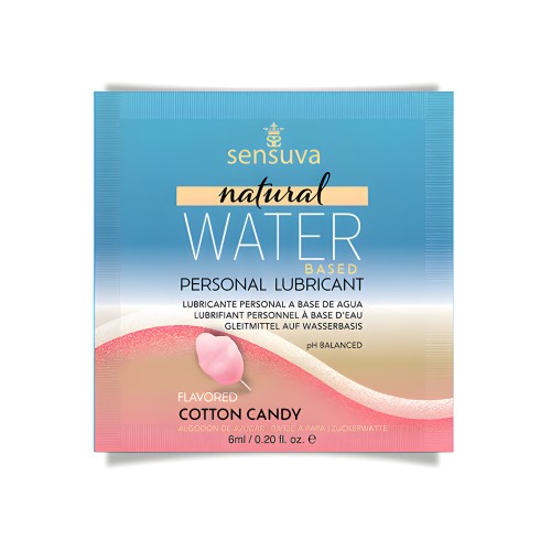 Sensuva Natural Water Based Personal Lubricant 6 ml Cotton Candy