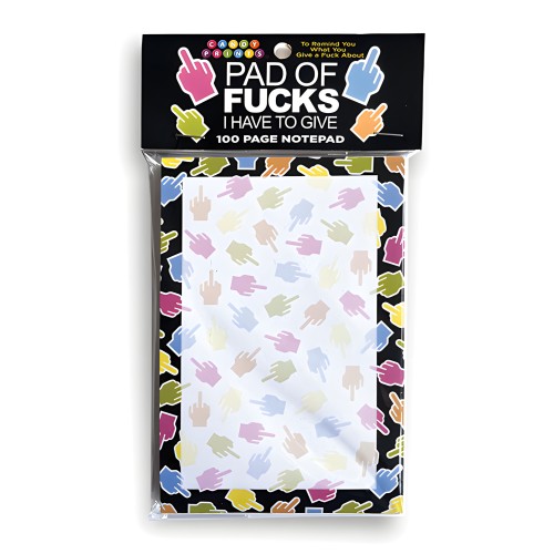 Bloc de Notas 'Fucks I Have To Give'