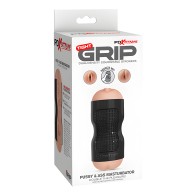 Pipedream Extreme Toyz Tight Grip Dual Density Squeezable Strokers - Pussy & Ass