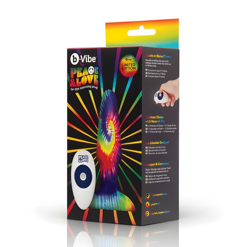 b-Vibe Peace & Love Rimming Plug - Edición Especial