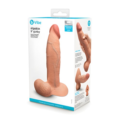 b-Vibe Slipskin 9" Girthy - Mocha