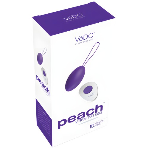 VeDO Peach Rechargeable Egg Vibe