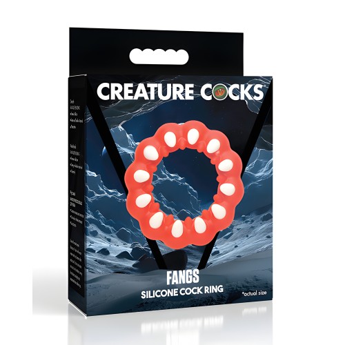 Creature Cocks - Anillo de Silicona con Colmillos