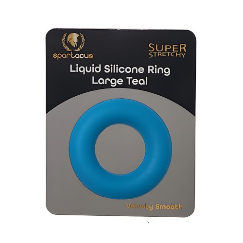 Spartacus Liquid Silicone Cock Ring Teal
