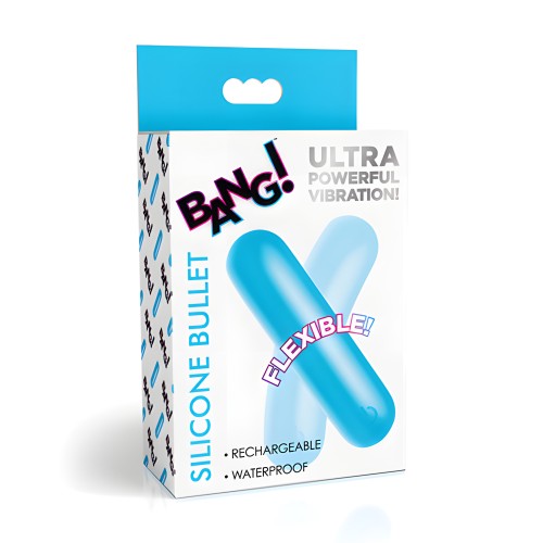 Bang! Flexible Silicone Bullet - Blue