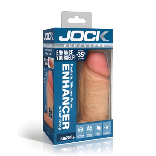 Curve Toys Jock Silicone Penis Extension Sleeve - Light