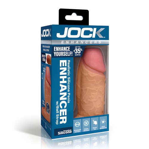 Funda de Extensión de Pene de Silicona Jock Mediana