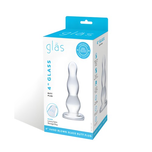 Plug Anal Glas 4" - Transparente