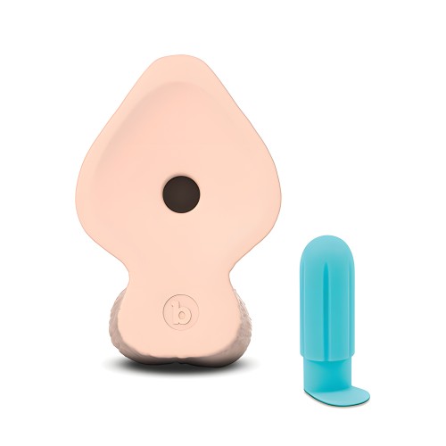 b-Vibe Slipskin 9" Girthy - Cream