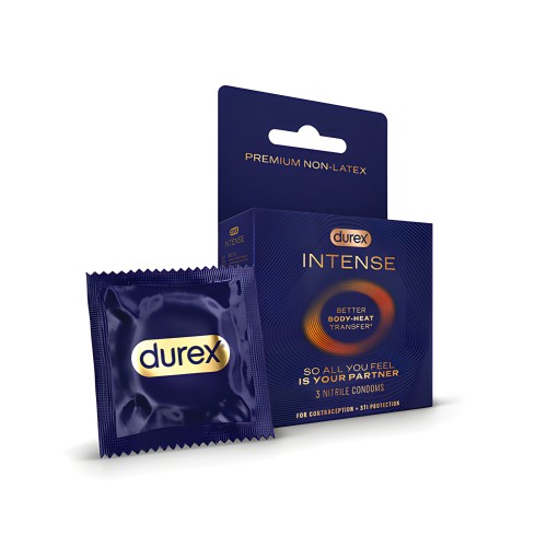 Condones Durex Intense de Nitrilo - Paquete de 3