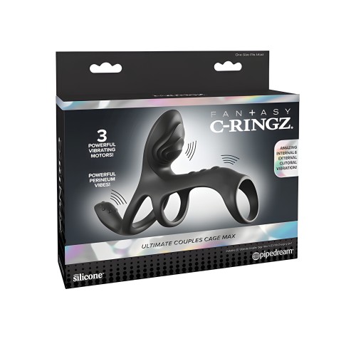 Fantasy C-Ringz Ultimate Couples Cage Max - Black