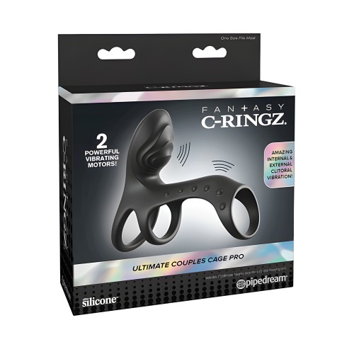 Fantasy C-Ringz Ultimate Couples Cage Pro - Negro