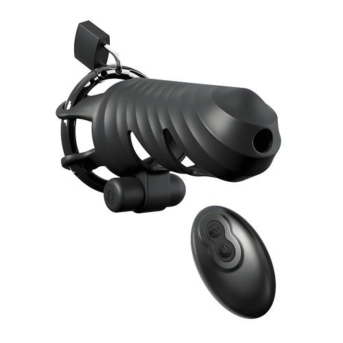 Fantasy C-Ringz Remote Controlled Vibrating Cock Blocker - Black