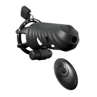 Fantasy C-Ringz Remote Controlled Vibrating Cock Blocker - Black