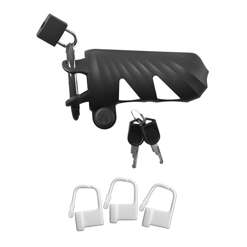 Fantasy C-Ringz Remote Controlled Vibrating Cock Blocker - Black