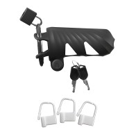 Fantasy C-Ringz Remote Controlled Vibrating Cock Blocker - Black