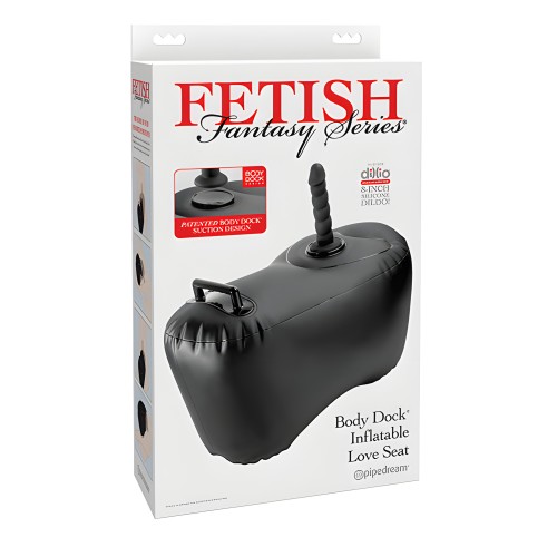 Fetish Fantasy Body Dock Inflatable Love Seat - Black