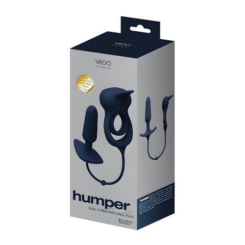 VeDO Humper Rechargeable Dual C-Ring w/Anal Plug - Black