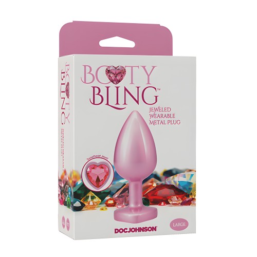 Plug Metálico Joyero Booty Bling - Grande Rosa